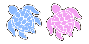 VSCO Girl Save the Turtles Cursor