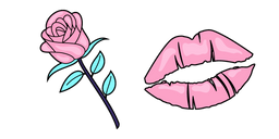 VSCO Girl Rose and Kiss Cursor