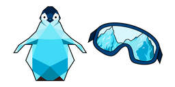 VSCO Girl Penguin and Mask Cursor