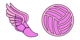 VSCO Girl Soccer Boot and Ball Cursor