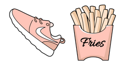 VSCO Girl Sneakers and French Fries Cursor