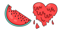 VSCO Girl Watermelon and Heart Cursor